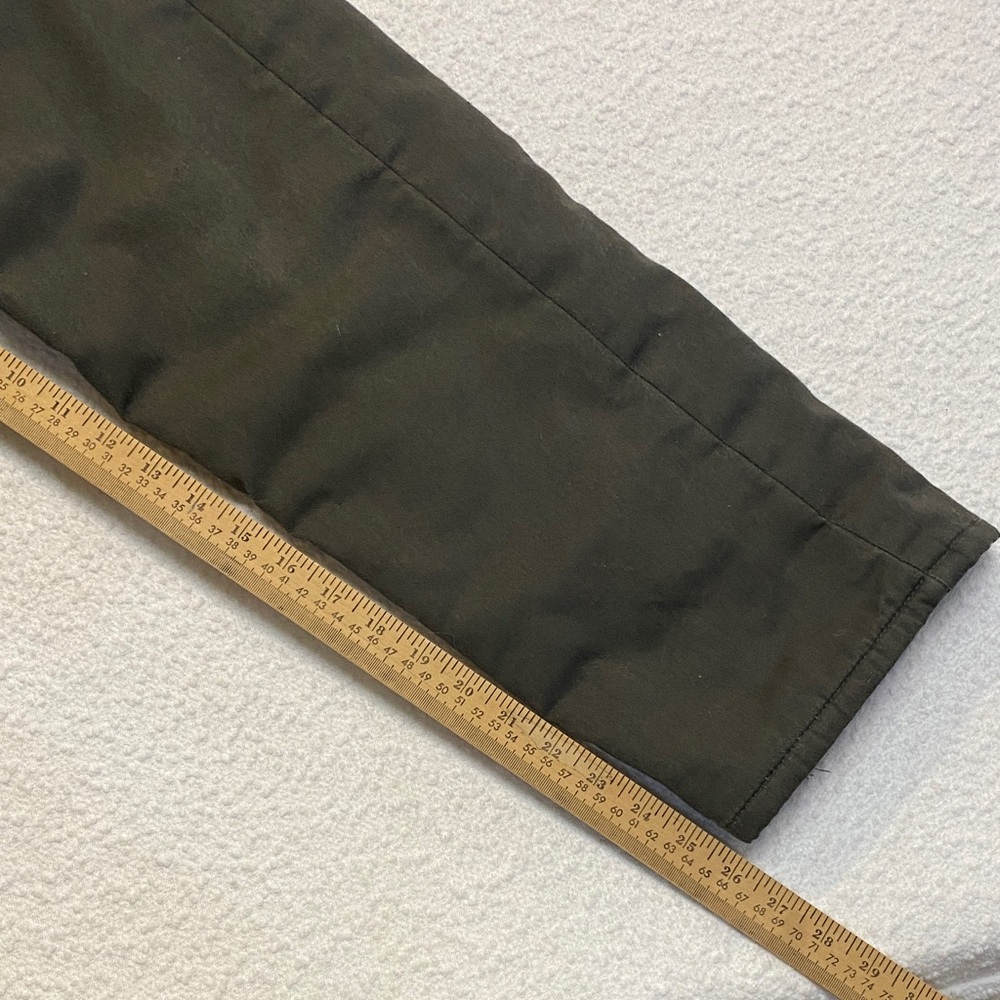 Women's Olive Grey Jumpsuit with Brown Corduroy Collar - Picture 11 of 11